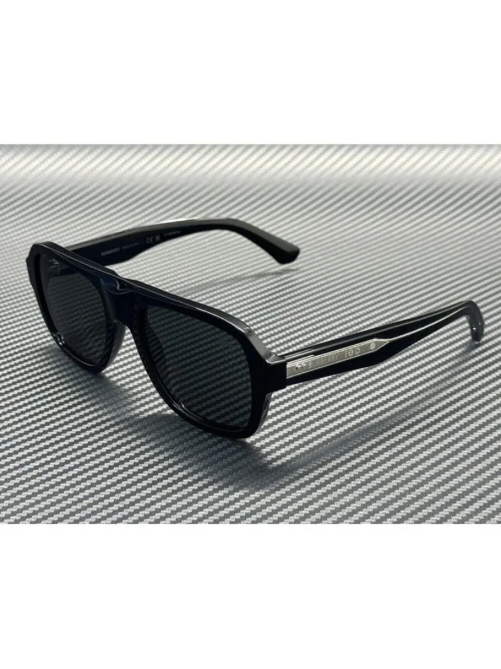 New Burberry Men Black Sunglasses 55-20-145
